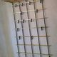 Wall mounted brass and metal coat and hat rack, 1960s