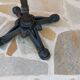 Vintage marble gueridon table 1980s