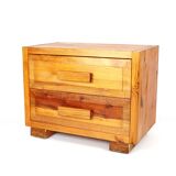 Raw pine chest of drawers