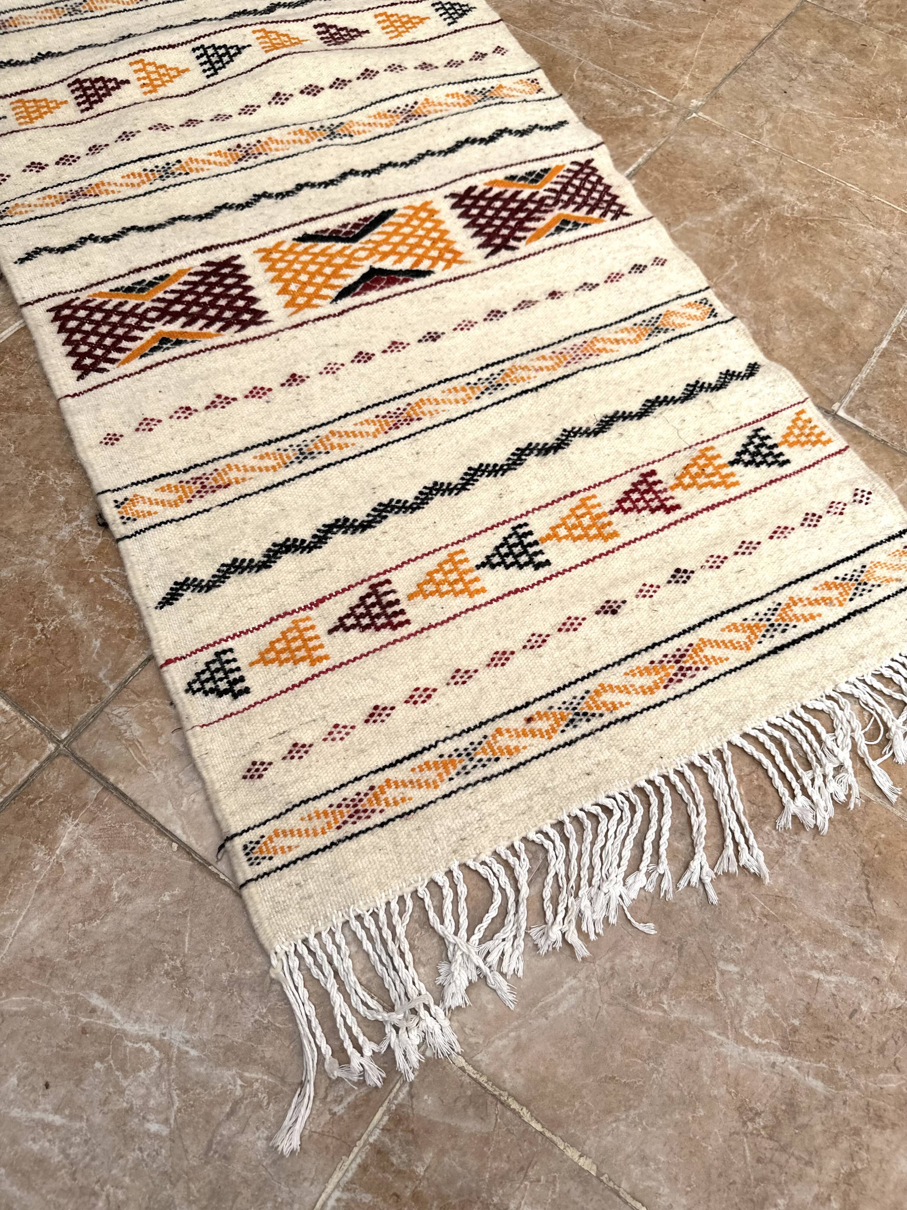 Unique and medium sized Berber rug, gray rug, Moroccan kilim.