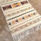 Unique and medium sized Berber rug, gray rug, Moroccan kilim.