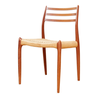 No. 78 teak dining chair by Niels Otto (N.O.) Møller for J.L. Møllers