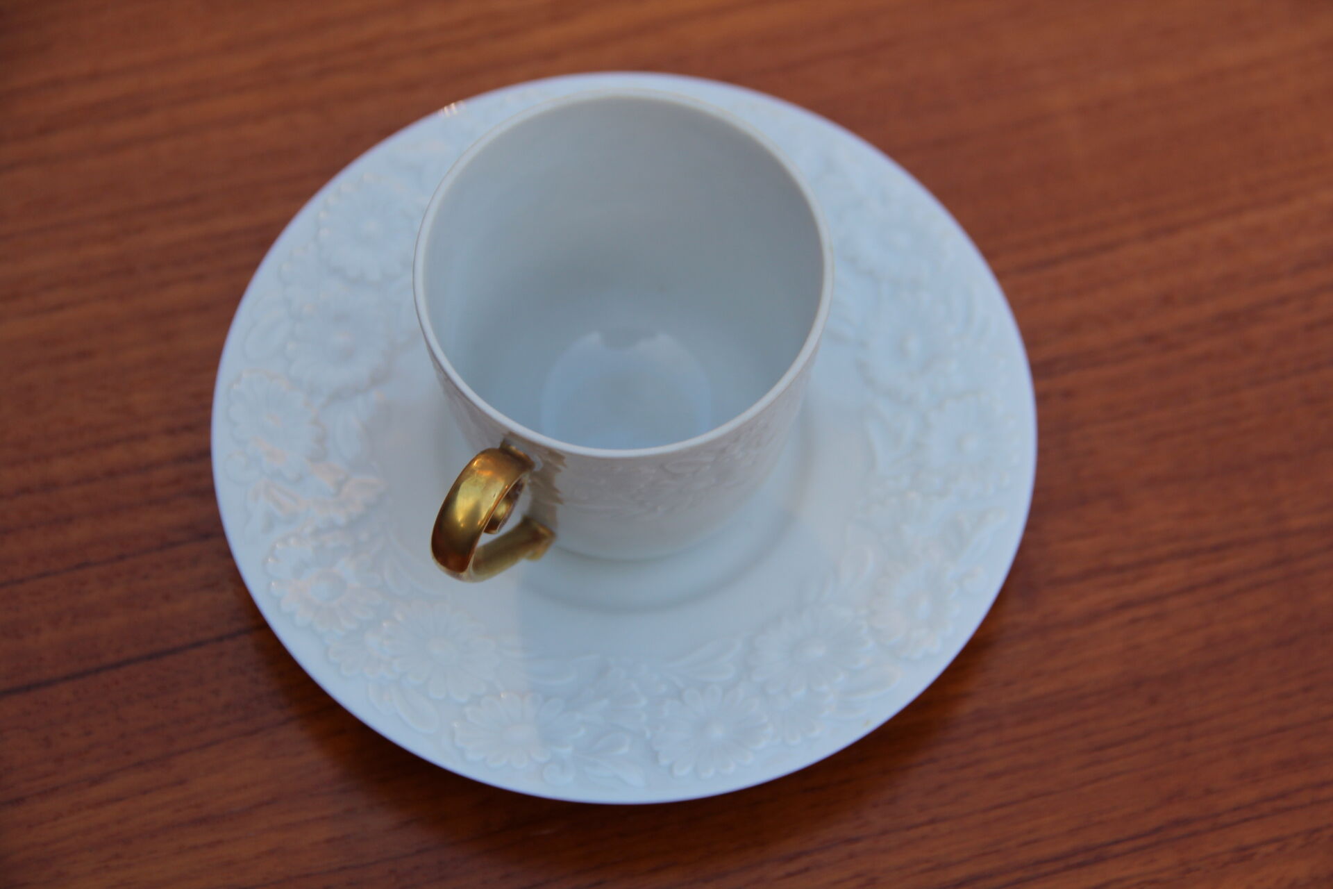 Mocha cup and its Swiss porcelain saucer, 1979