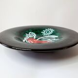 Decorative dish in enamelled ceramics - 1950s