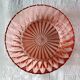 1960 vintage pink moulded glass salad bowl France