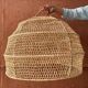 Tiflet raffia light fixture, woven dome shade