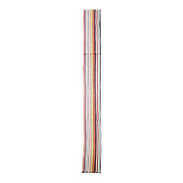 Tapis coureur vintage turc Oushak fait main en laine et coton 46x523