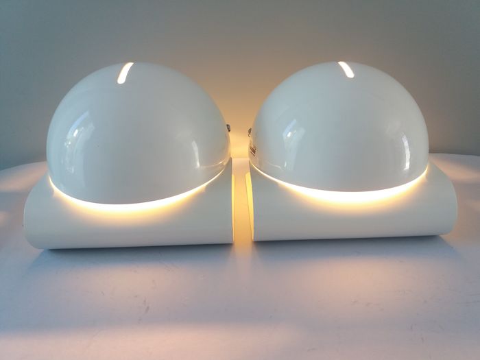 Pair of Guzzini lamps "Bugia" Giuseppe Cormio