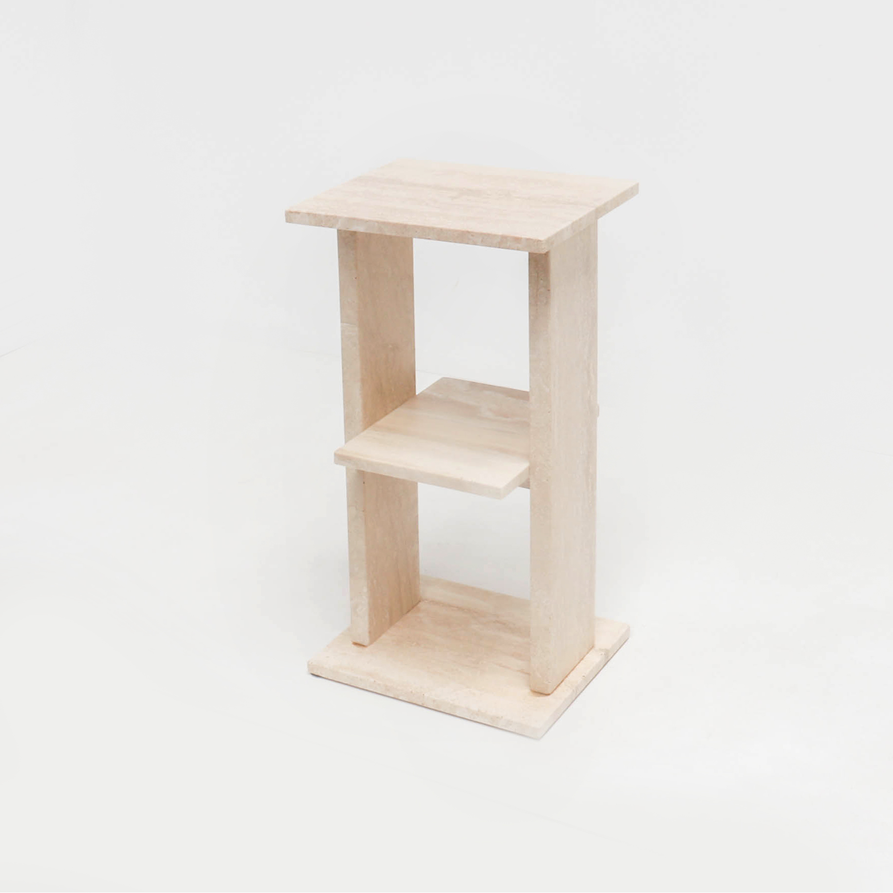 A Mid Century Italian Travertine Book Shelf