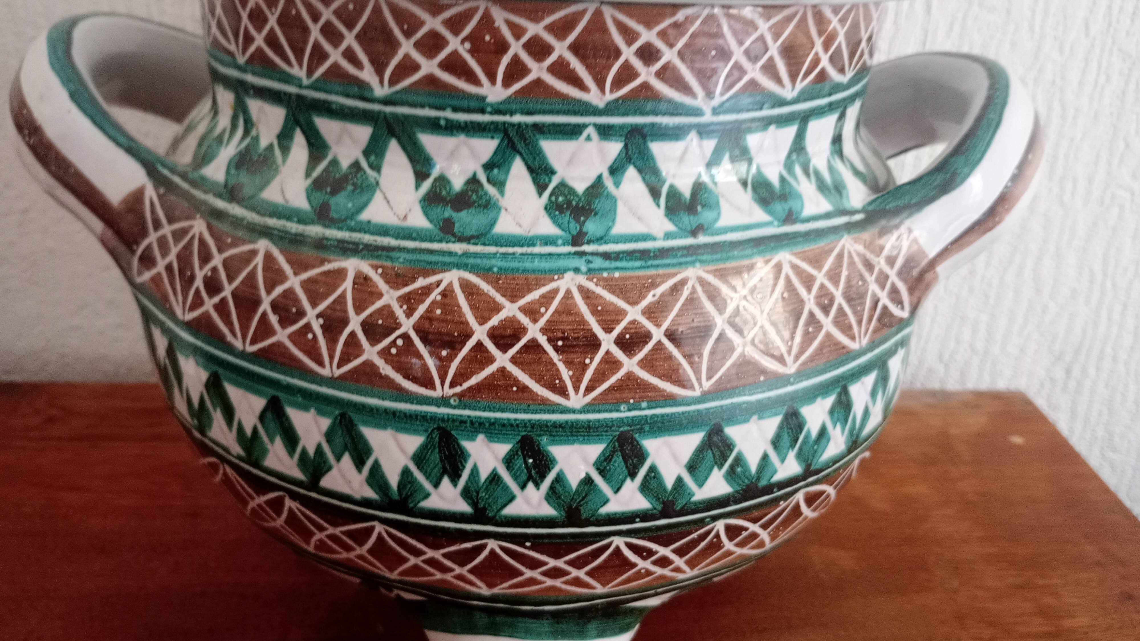 Large Robert Pucault soup tureen. 1950.