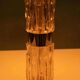 Mid-century glass table lamp by Richard Essig, chic hotel style.