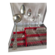 Art Nouveau cutlery set by Armand Frénais, late 19th century, silver-plated metal.
