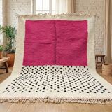 Handmade pure wool rug with colourful patterns 1.5/2.5 m