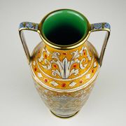 Antique ceramic vase by Serafino Volpi for Deruta, Italy, 1950s.