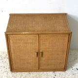 Vintage rattan sideboard 1960
