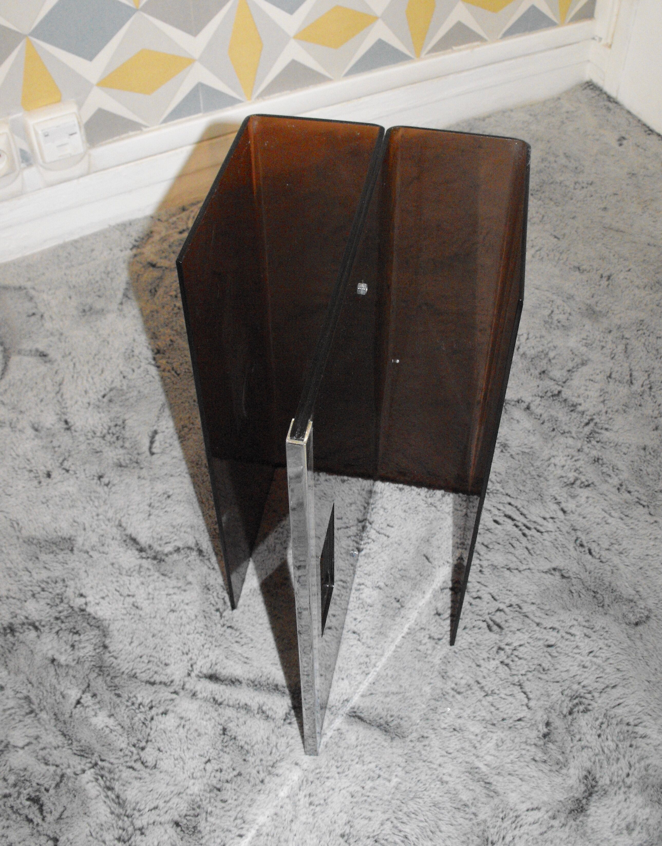 Door review plexiglas smoked David Lange 70s