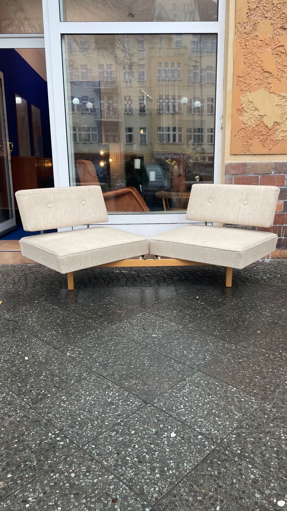 Daybed 2-seater 60s Scandinavian style