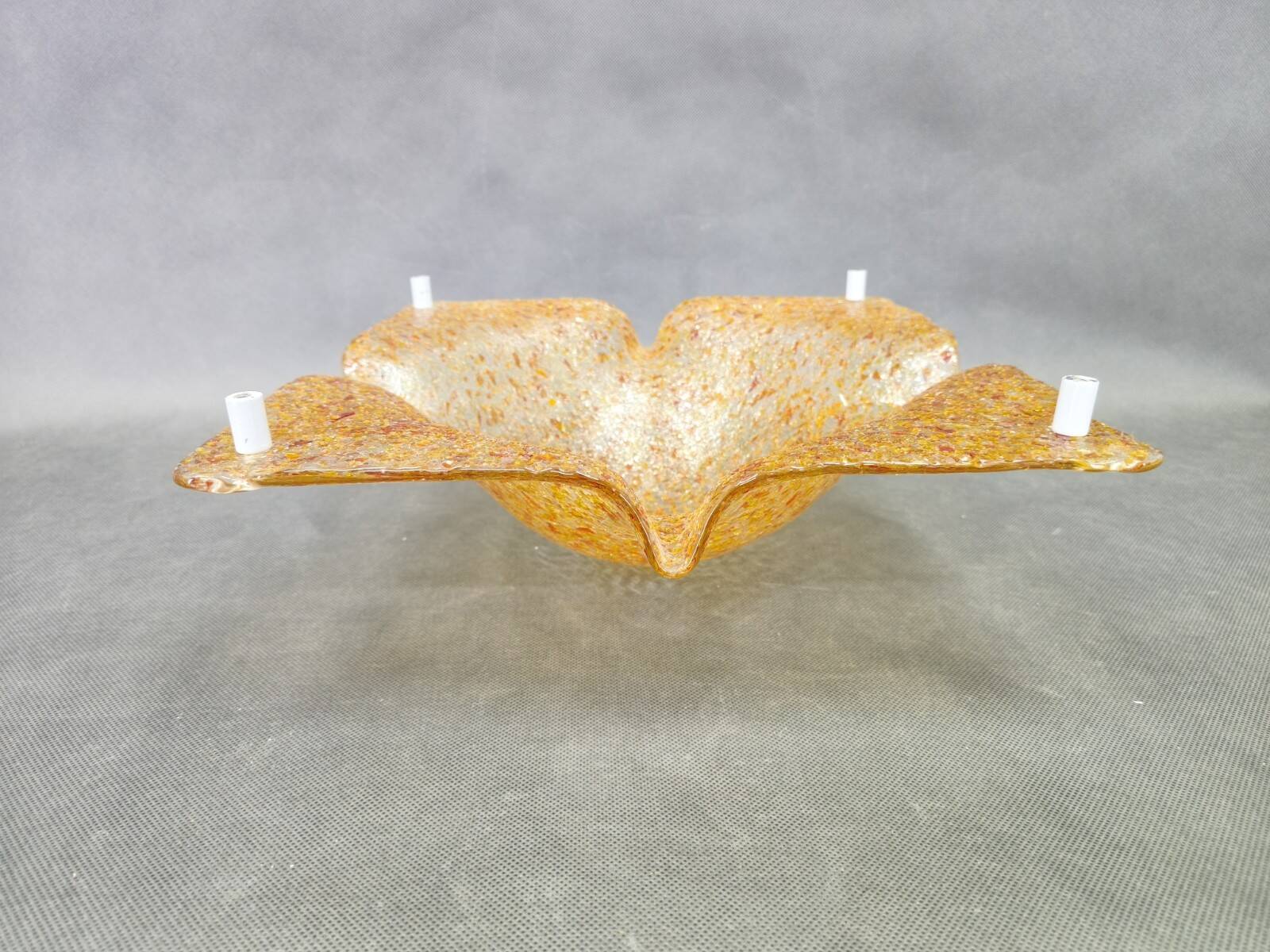 Pair of Murano Glass Wall Lights by Toni Zuccheri for Mazzega, 1970s