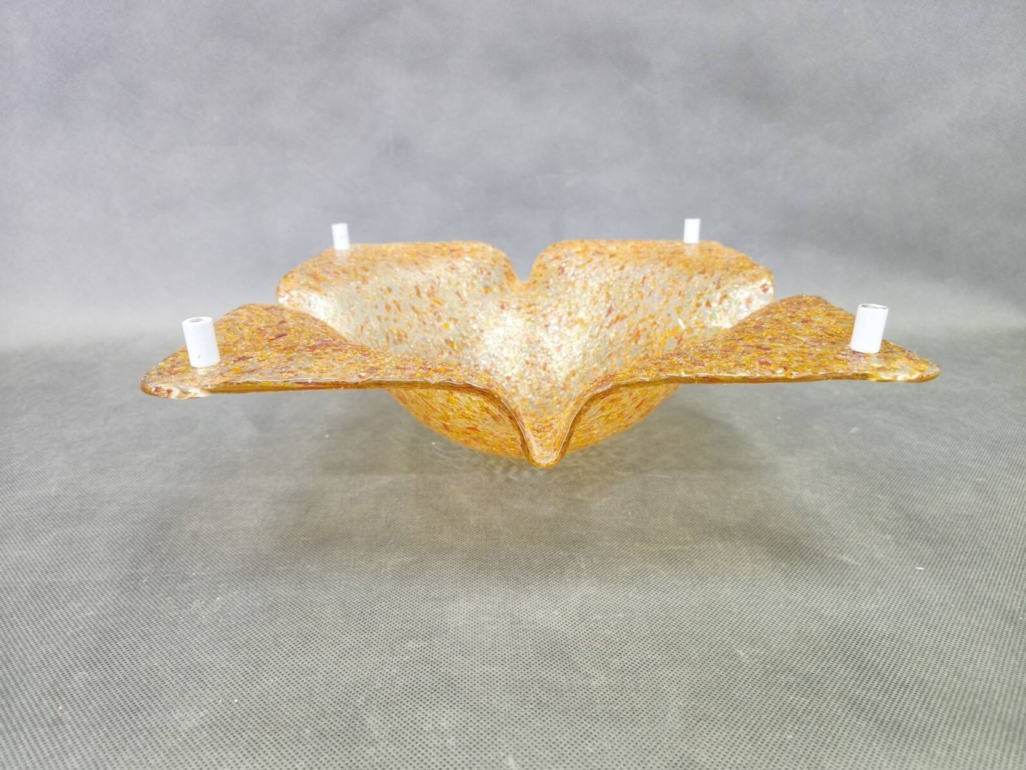 Pair of Murano Glass Wall Lights by Toni Zuccheri for Mazzega, 1970s