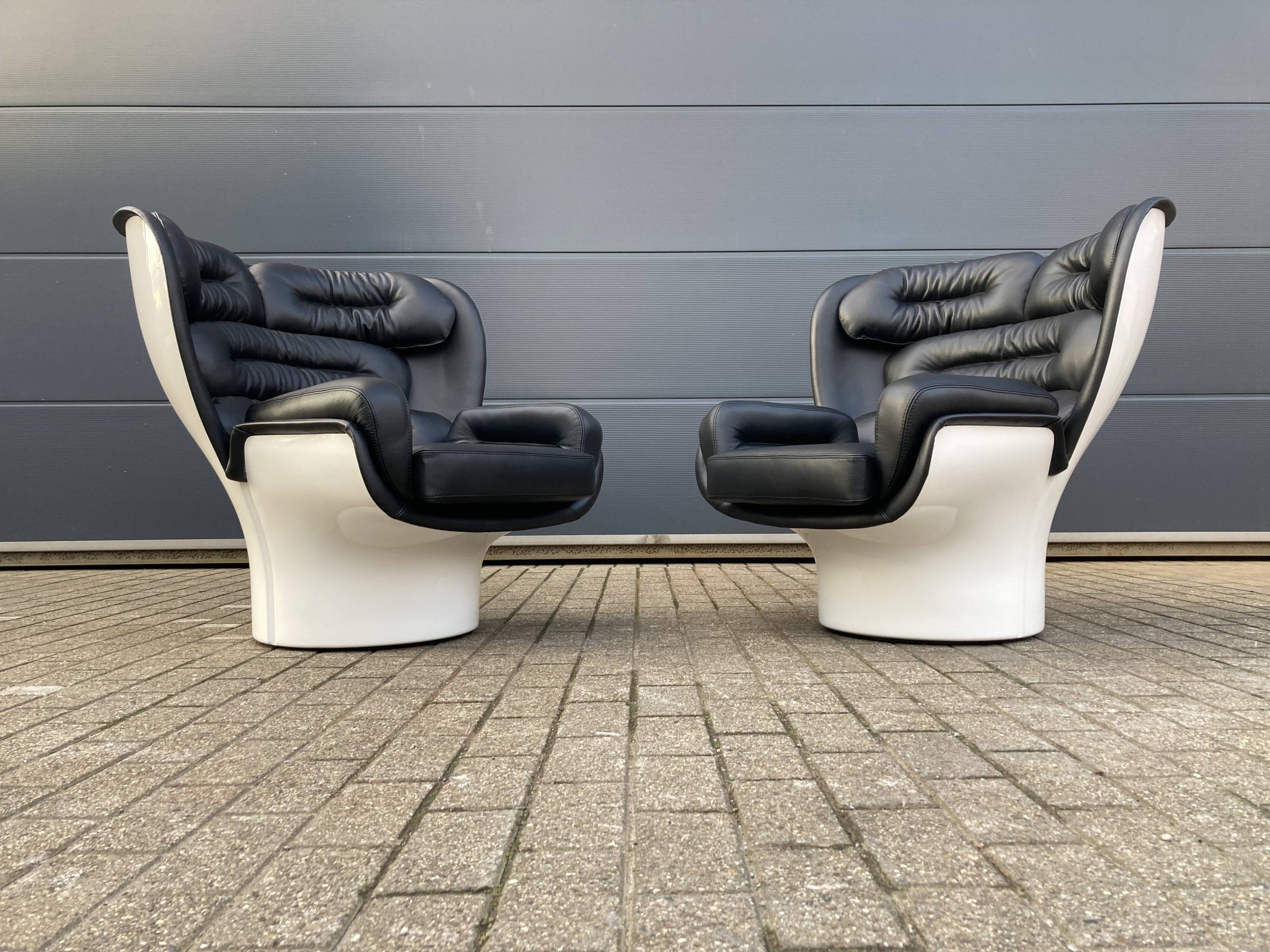 Joe Colombo Elda design armchair, Longhi edition