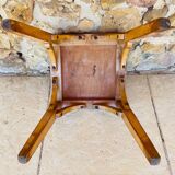 Vintage stool, curved wood by Luterma circa $50/60s