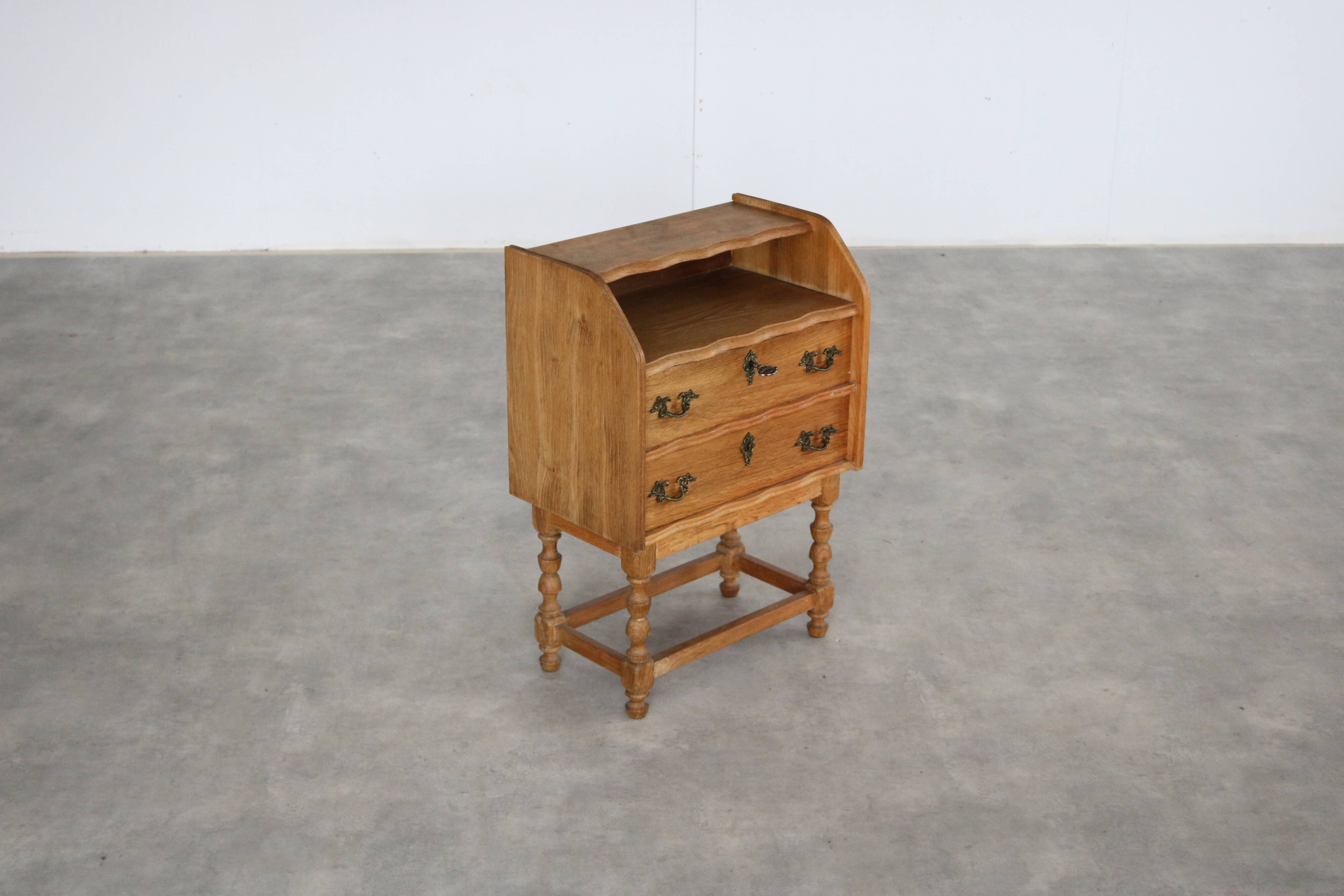 Brutalist bedside table | cabinet | 1960s | Danish