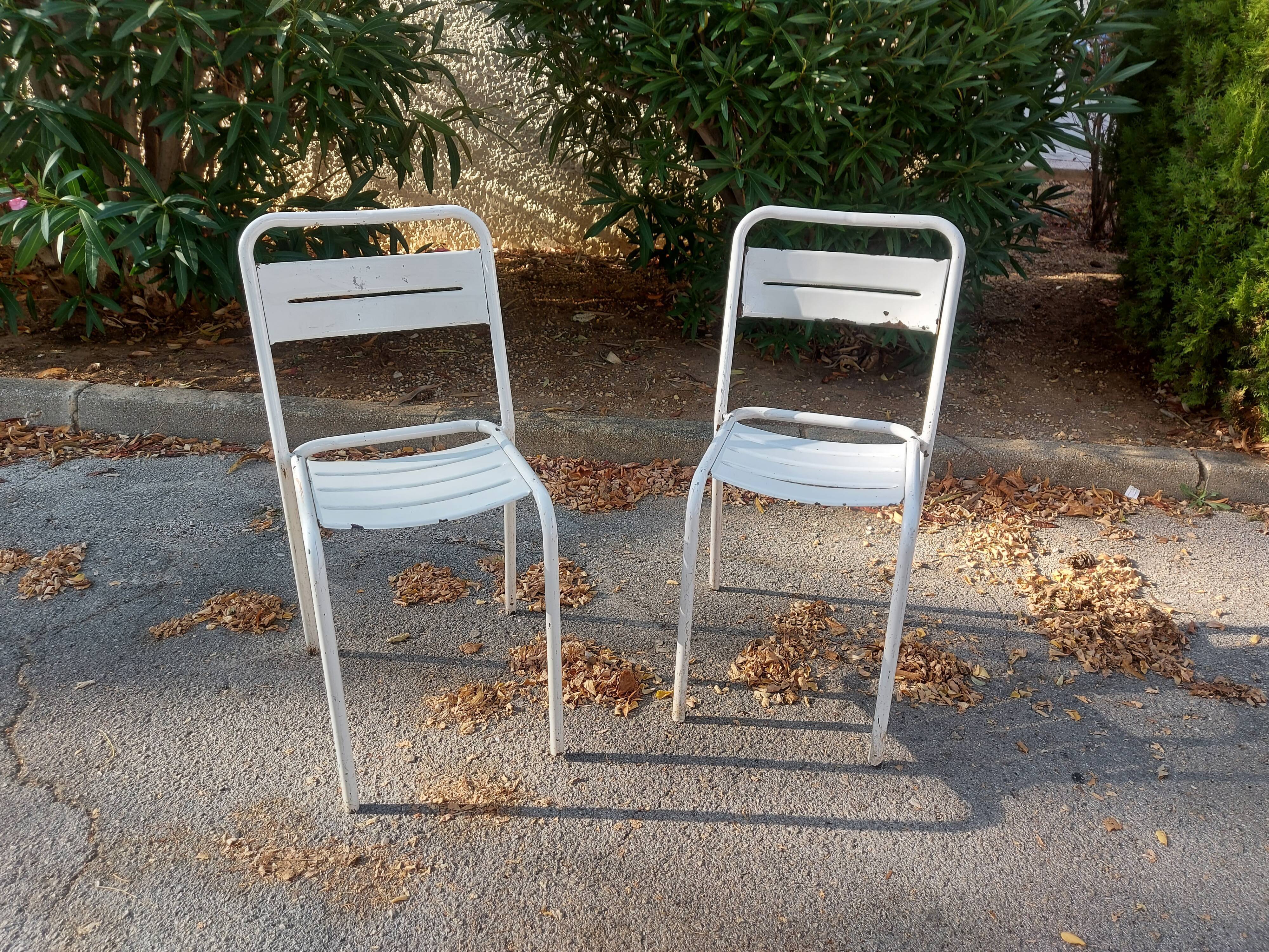 2 Chairs Tolix Garden Chairs