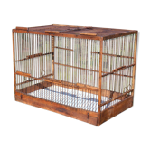 Cage à oiseaux bois année 50