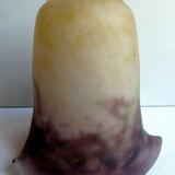 Art Deco lamp tulip, glass paste by Degué