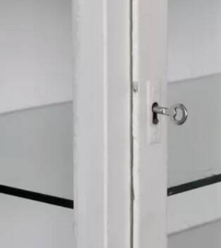 Iron and glass medical cabinet 1930s