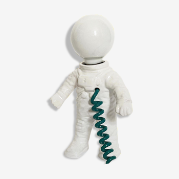 Cosmonaut lamp by J.C. Peire, in white ceramic, from the 70s and 80s.