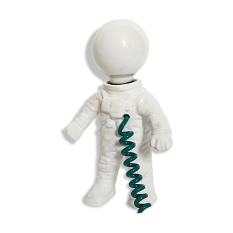 Cosmonaut lamp by J.C. Peire, in white ceramic, from the 70s and 80s.