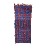 Colorful Boucherouite Moroccan rug - 98 x 230 cm
