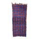 Tapis Marocain Boucherouite coloré - 98 x 230 cm