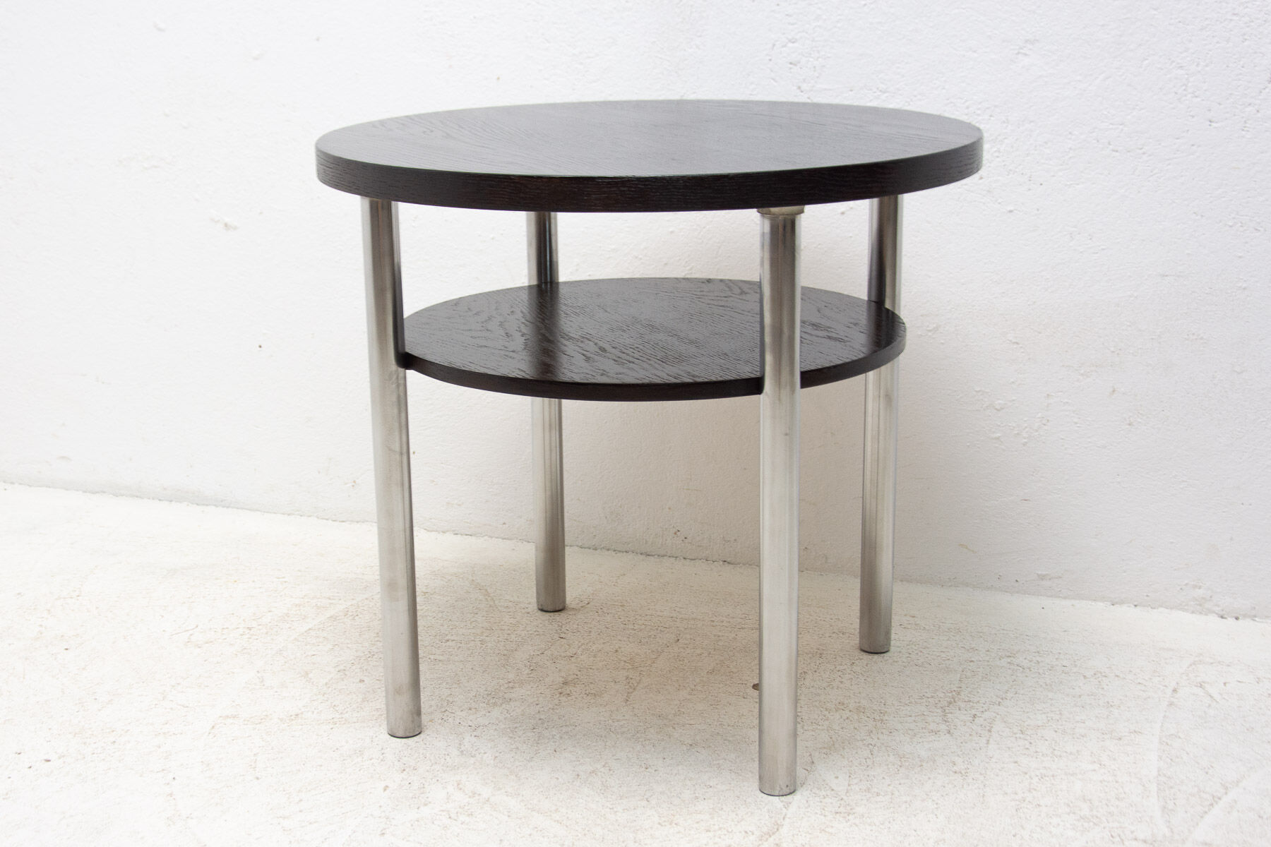 Bauhaus Chromed Coffee Table by Robert Slezak, 1930s