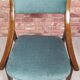 Renovated GFM 57 chair, Skoczek, designed by J. Kędziorek, navy blue