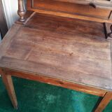 Slope desk with sorter, drawers, storage locker