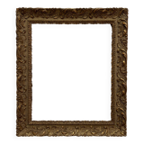 Old frame in gilded wood with stucco decoration circa 1900
