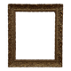 Old frame in gilded wood with stucco decoration circa 1900