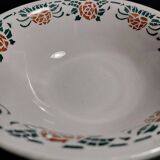 Salad bowl in earthenware, new earthenware factory Givors, Roxanne art deco decor