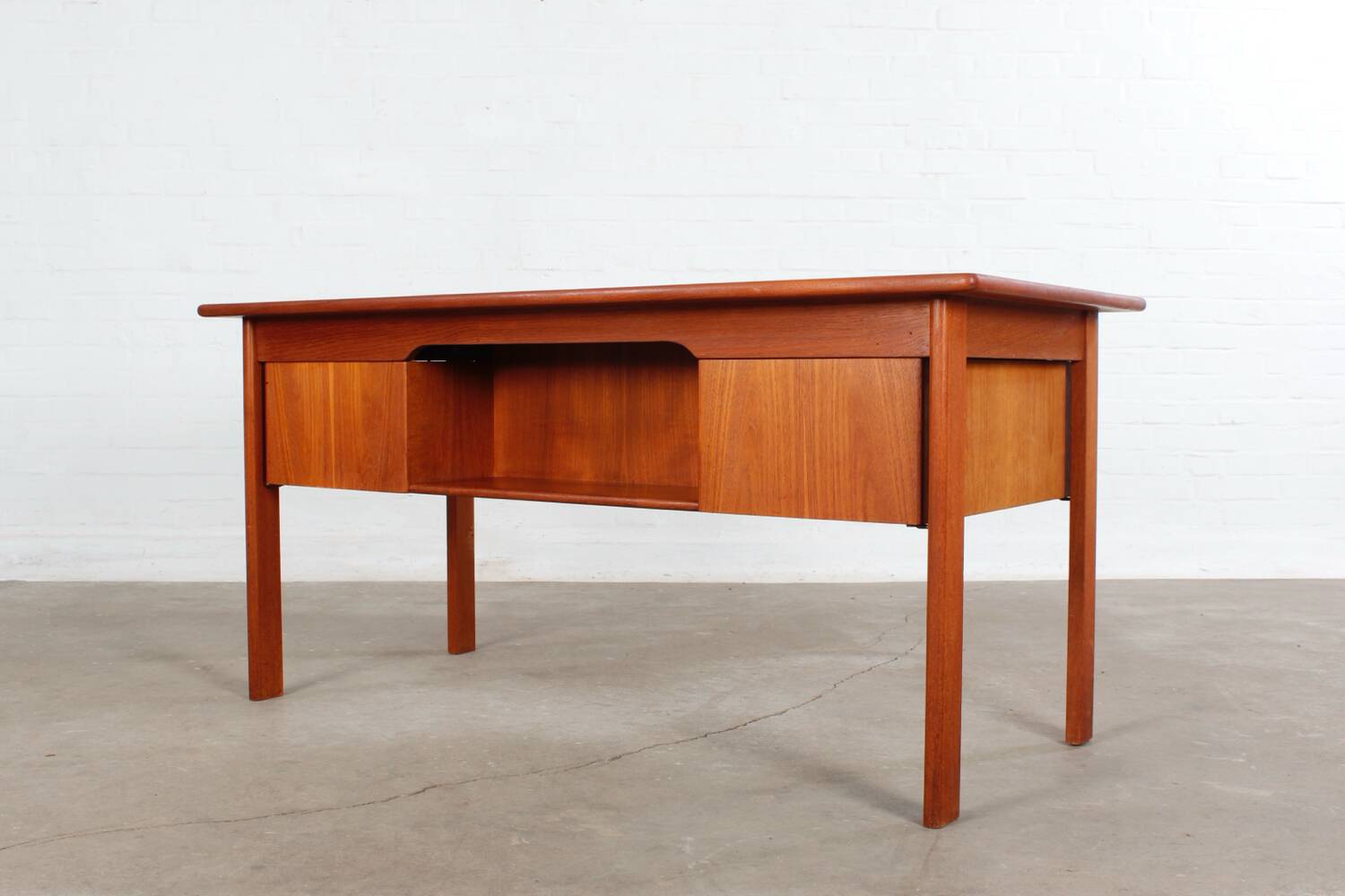 Vintage Teak Schreibtisch Desk Mid Century Danish Design 60er