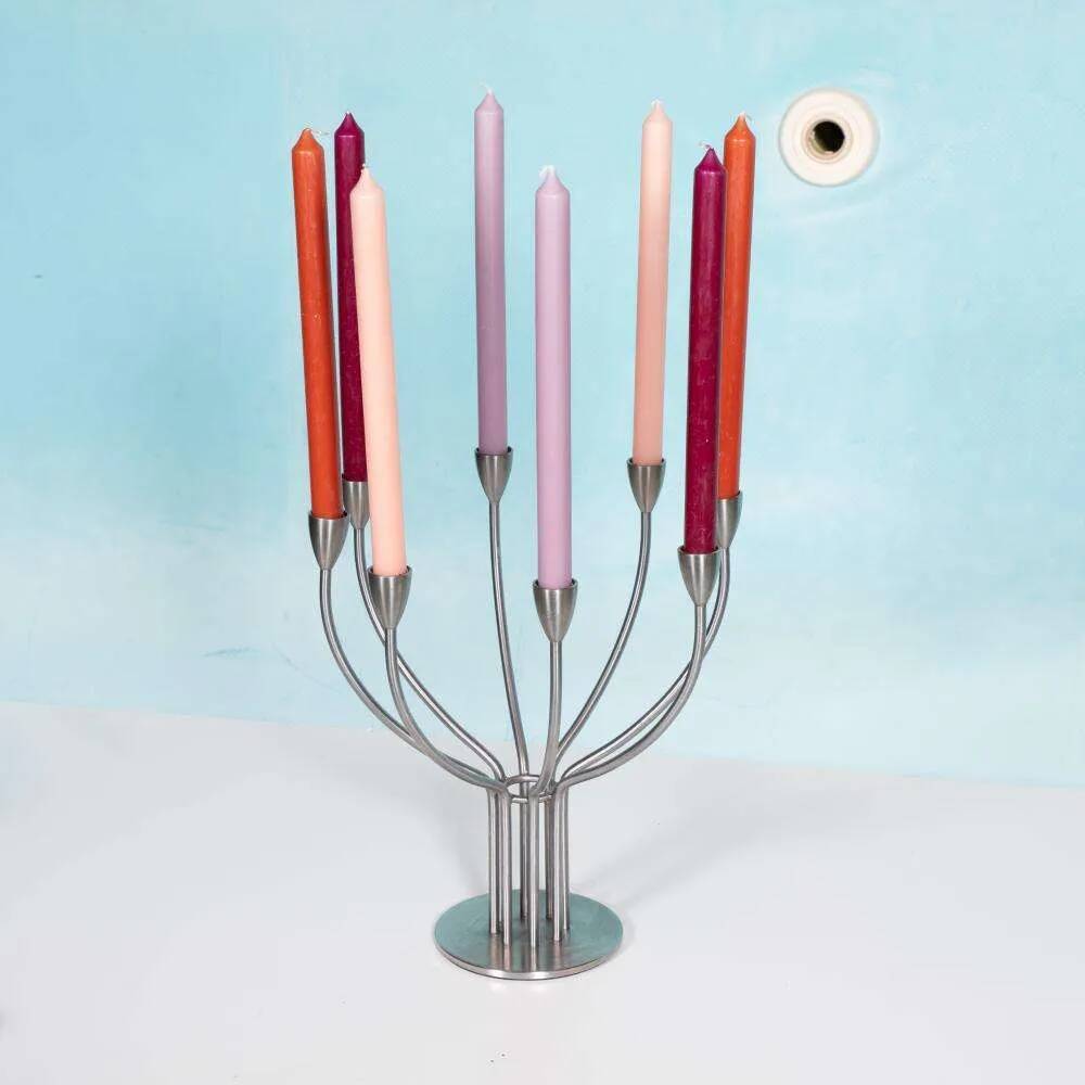 Chandelier IKEA Vintage en Acier Inoxydable – RVS Stockholm, 1999
