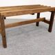 Wooden slatted display bench or support, France circa 1960.
