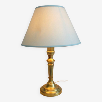 Vintage brass foot lamp