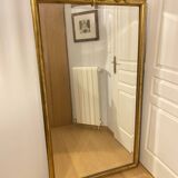 Important 19th Century Beveled Mirror with Pediment - Louis XVI Style - 81cm X 163cm