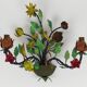 Paire d'appliques "Bouquet de fleurs"