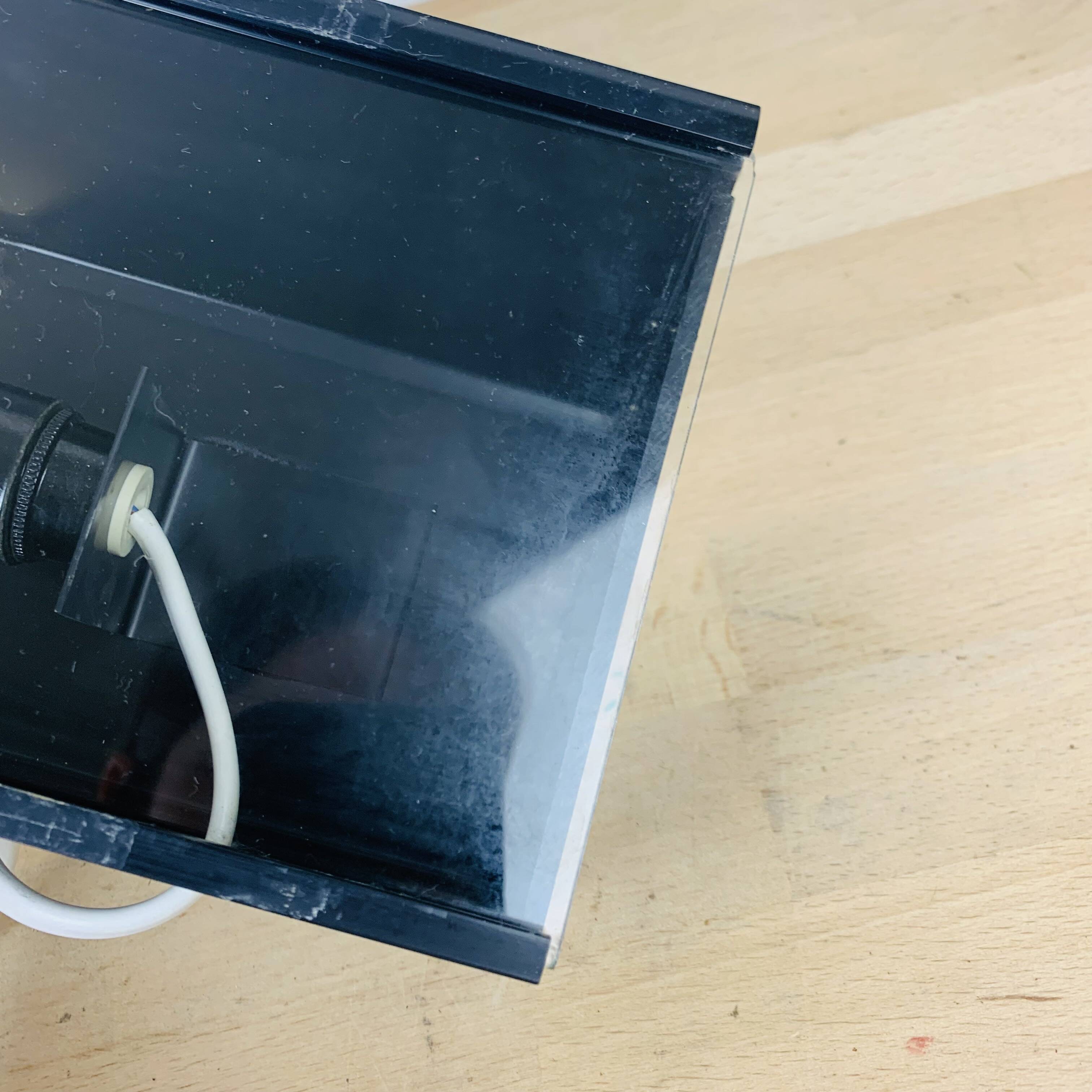 70s geometric glass lamp