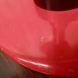 Red desk Guzzini lamp of the 1970s Italy