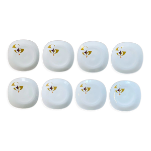 service assiettes porcelaine - 1970