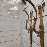 Louis xvi style wall lights in bronze (pair)